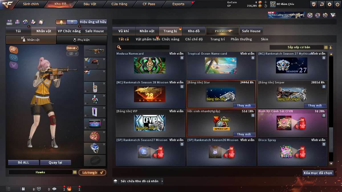 shop acc cf uy tin gia re